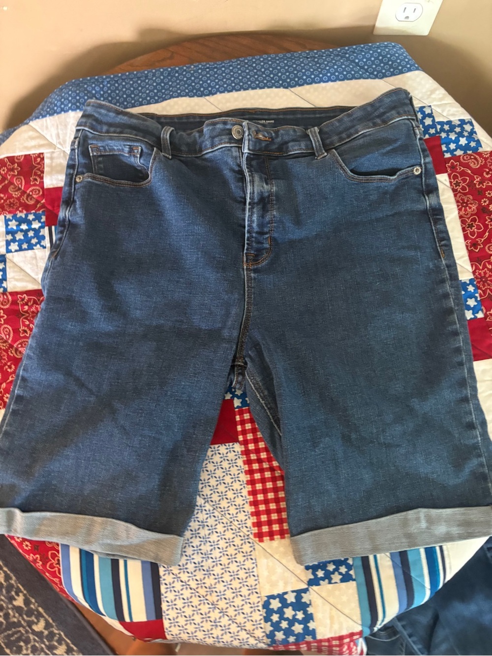 Old Navy Blue Denim Bermuda Shorts